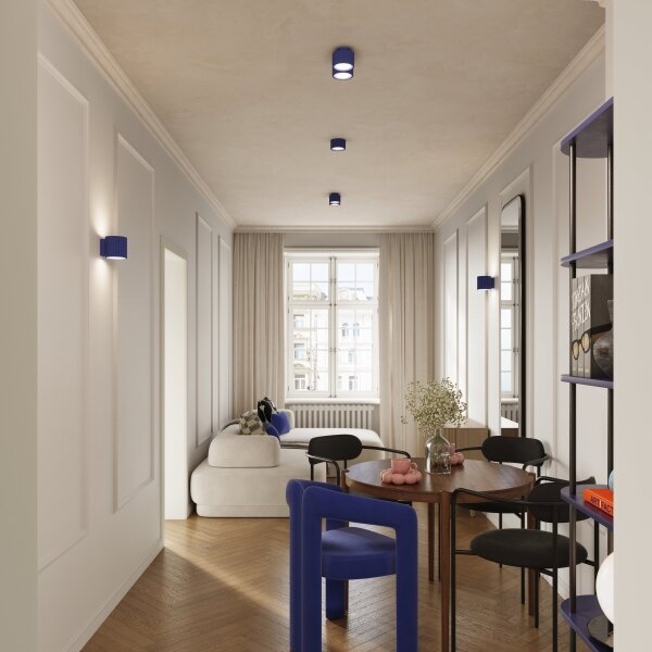 Sollux SL.1812 - Faretto AURA 1xGX53/10W/230V 6 cm blu