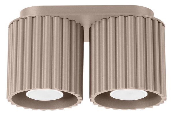Sollux SL.1815 - Faretto AURA 2xGU10/10W/230V taupe