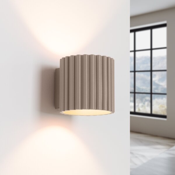 Sollux SL.1816 - Applique da parete AURA 1xG9/10W/230V taupe