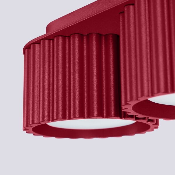 Sollux SL.1823 - Faretto AURA 2xGX53/10W/230V rosso