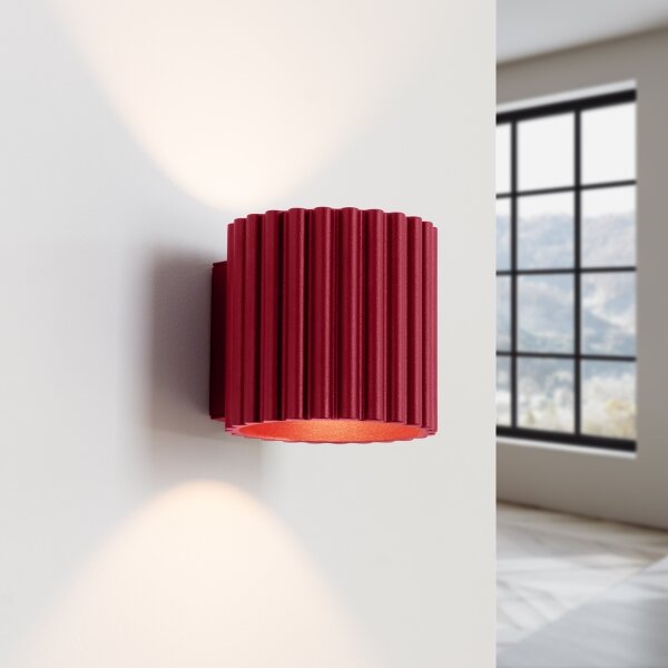 Sollux SL.1821 - Lampada da parete AURA 1xG9/10W/230V rossa