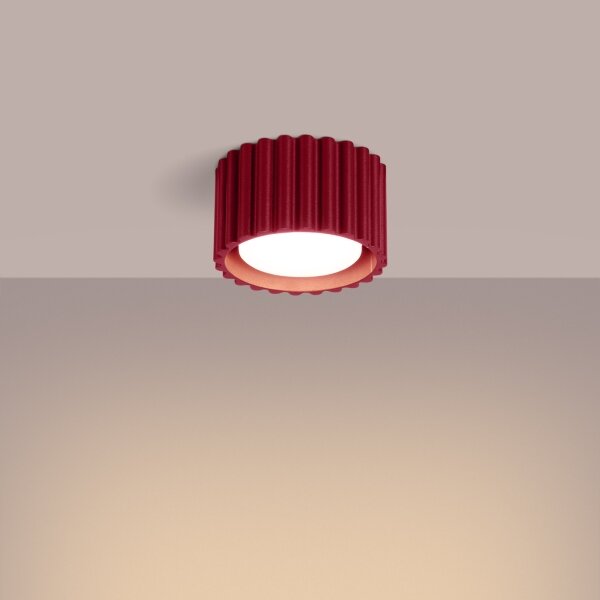 Sollux SL.1822 - Faretto AURA 1xGX53/10W/230V 6 cm rosso