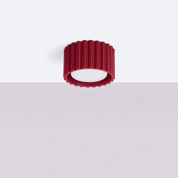 Sollux SL.1822 - Faretto AURA 1xGX53/10W/230V 6 cm rosso