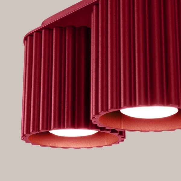 Sollux SL.1820 - Faretto AURA 2xGU10/10W/230V rosso