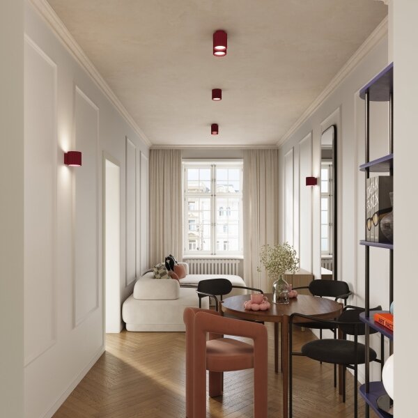 Sollux SL.1821 - Lampada da parete AURA 1xG9/10W/230V rossa