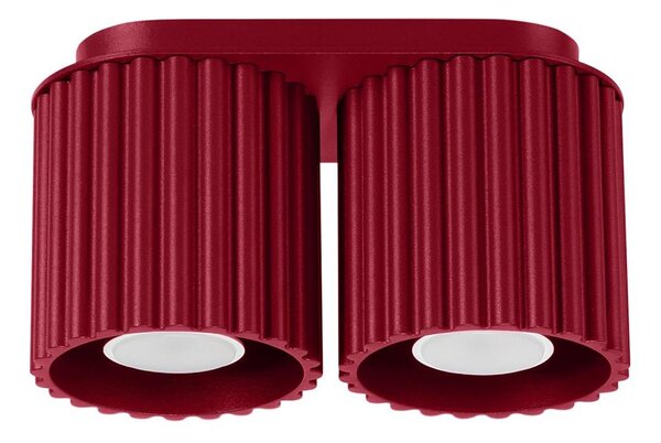 Sollux SL.1820 - Faretto AURA 2xGU10/10W/230V rosso