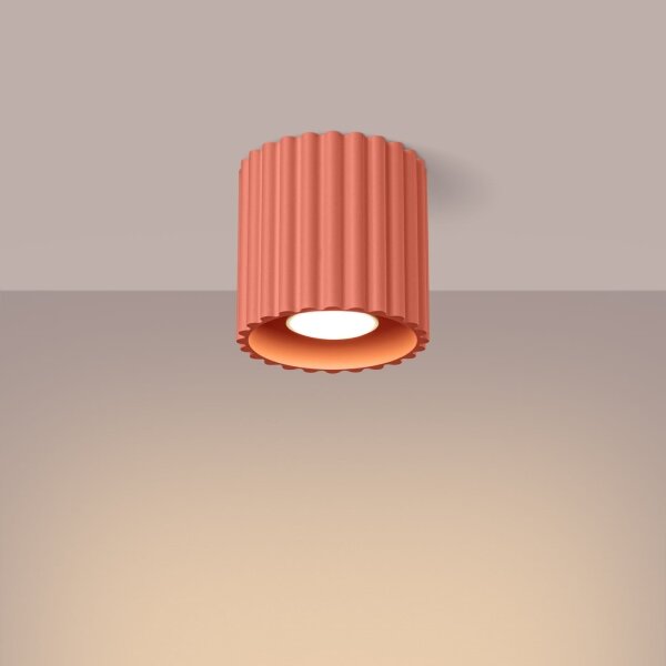 Sollux SL.1824 - Faretto AURA 1xGU10/10W/230V 10 cm rosa