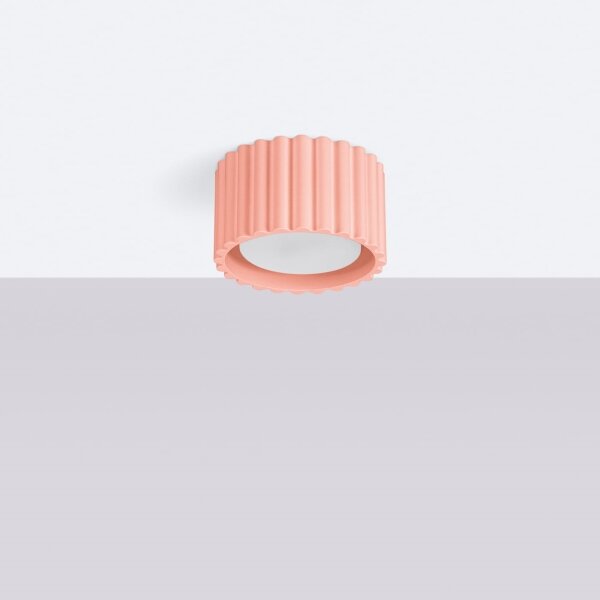Sollux SL.1827 - Faretto AURA 1xGX53/10W/230V 6 cm rosa