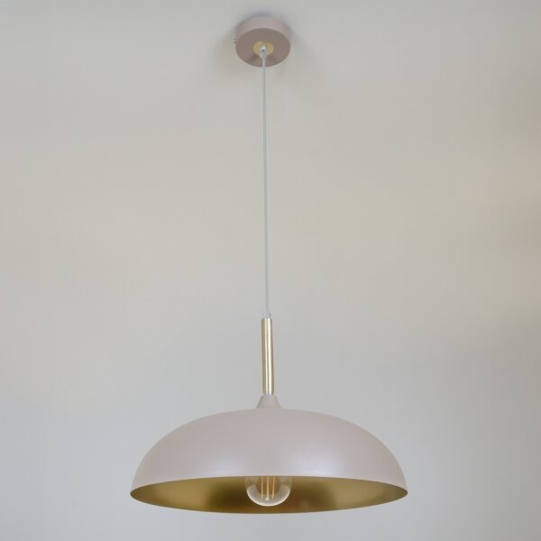BRILAGI - Lampadario a sospensione con filo ABRAHAM 1xE27/60W/230V diametro 45 cm beige