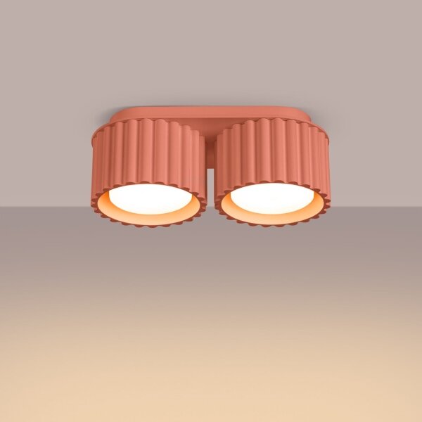 Sollux SL.1828 - Faretto AURA 2xGX53/10W/230V rosa