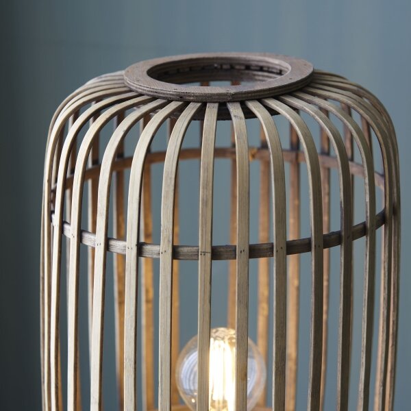 Brilliant - Lampada da terra WOODROW 1xE27/60W/230V bambù