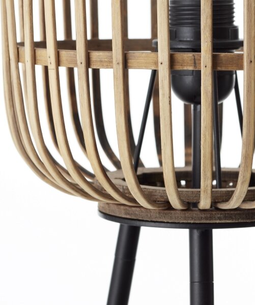Brilliant - Lampada da terra WOODROW 1xE27/60W/230V bambù