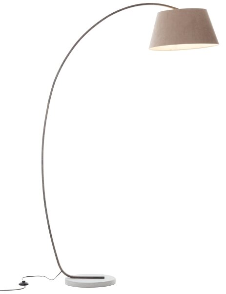Brilliant - Lampada da terra BROK 1xE27/60W/230V tortora