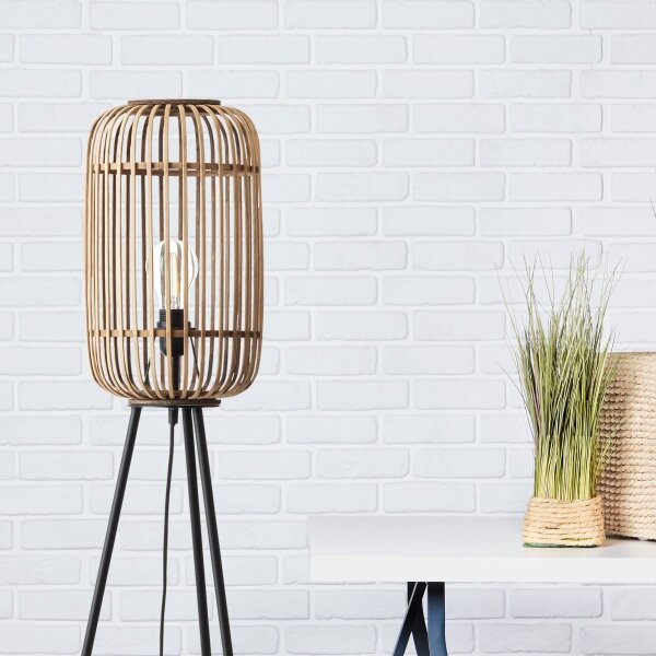 Brilliant - Lampada da terra WOODROW 1xE27/60W/230V bambù