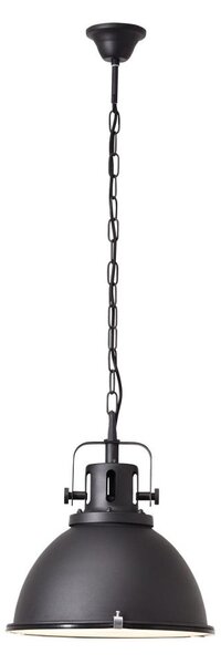 Brilliant - Lampadario a catena JESPER GLAS 1xE27/60W/230V nero