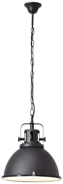 Brilliant - Lampadario a catena JESPER GLAS 1xE27/60W/230V nero