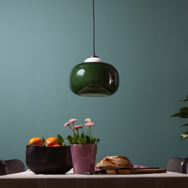 Brilliant - Lampada a sospensione su cavo BLOP 1xE27/60W/230V verde