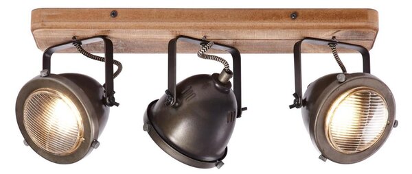 Brilliant - Faretto CARMEN WOOD 3xGU10/5W/230V marrone