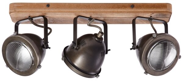 Brilliant - Faretto CARMEN WOOD 3xGU10/5W/230V marrone