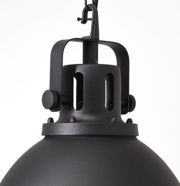 Brilliant - Lampadario a catena JESPER GLAS 1xE27/60W/230V nero