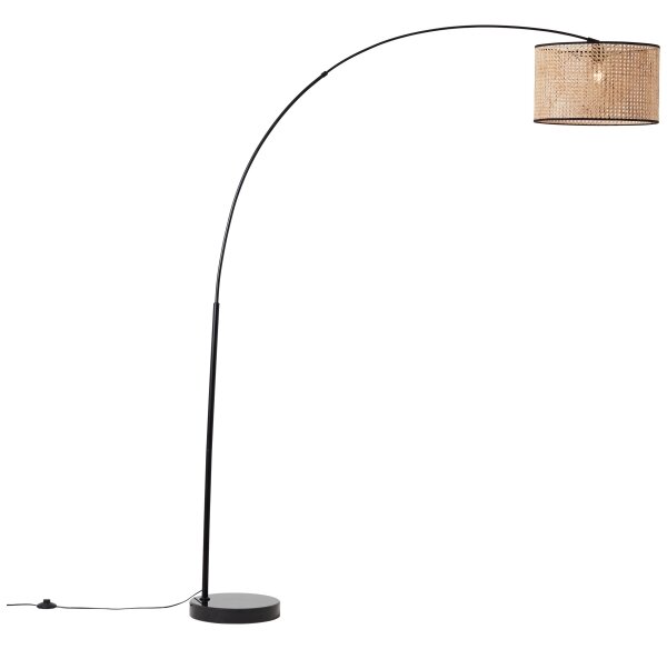 Brilliant - Lampada da terra WILEY 1xE27/60W/230V nera/beige