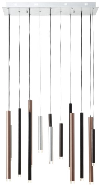 Brilliant - LED lampadario dimmerabile su cavo CEMBALO LED/60W/230V cromo/nero/marrone