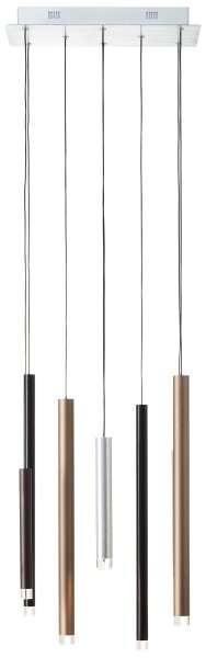 Brilliant -LED Lampadario dimmerabile a cavo CEMBALO LED/32W/230V cromato/nero/marrone