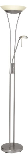 Brilliant - Lampada da terra dimmerabile a LED FINN 2xLED/13W/230V cromo satinato