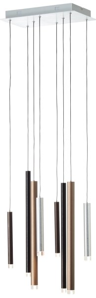 Brilliant -LED Lampadario dimmerabile a cavo CEMBALO LED/32W/230V cromato/nero/marrone