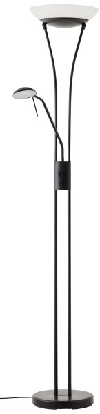 Brilliant - Lampada da terra dimmerabile a LED FINN 2xLED/13W/230V nera