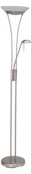 Brilliant - Lampada da terra dimmerabile a LED FINN 2xLED/13W/230V cromo satinato