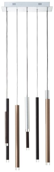 Brilliant -LED Lampadario dimmerabile a cavo CEMBALO LED/32W/230V cromato/nero/marrone