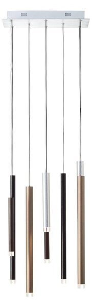 Brilliant -LED Lampadario dimmerabile a cavo CEMBALO LED/32W/230V cromato/nero/marrone