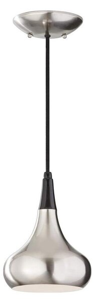 Feiss FE-BESO-P-S-BS - Lampada a sospensione su cavo BESO 1xE27/60W/230V cromo satinato/nero