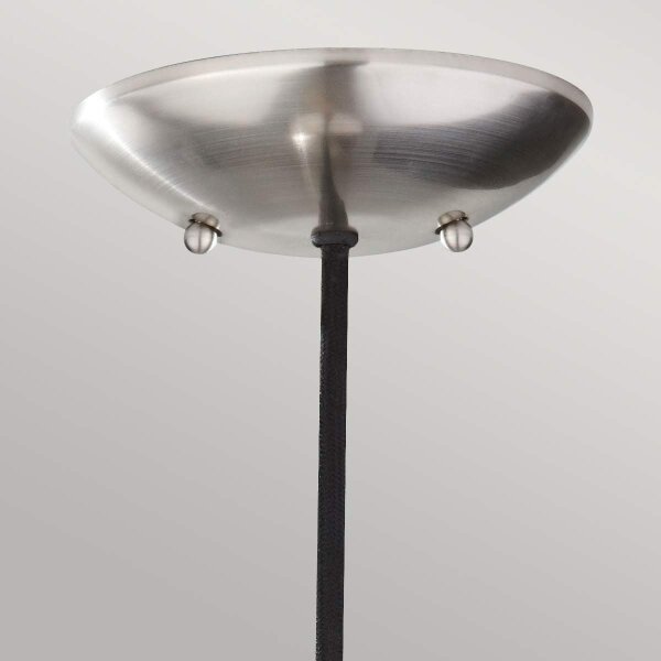 Feiss FE-BESO-P-S-BS - Lampada a sospensione su cavo BESO 1xE27/60W/230V cromo satinato/nero