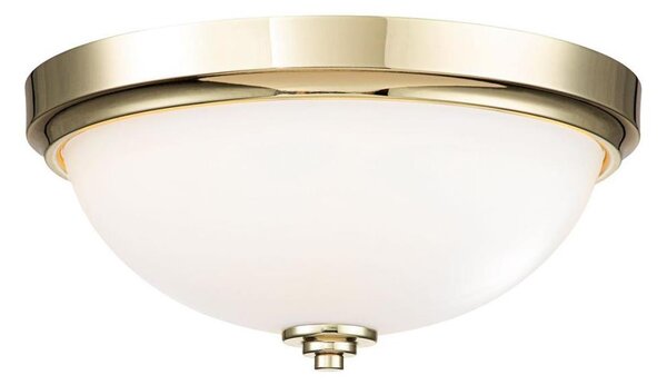 Feiss FE-MALIBU-F-BATH-PB-Plafoniera da bagno MALIBU 2xE27/60W/230V IP44 dorata