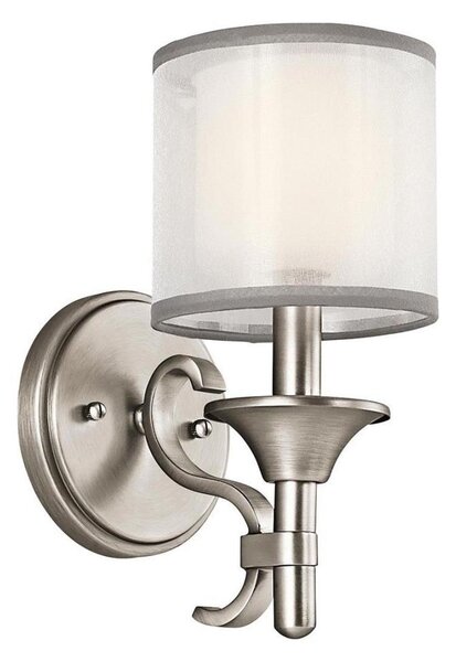Kichler KL-LACEY1-AP - Applique da parete LACEY 1xE14/40W/230V cromo opaco