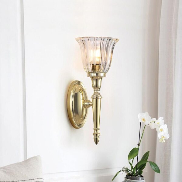 Elstead BATH-DRYDEN1-PB-LED Lampada da parete per bagno DRYDEN 1xG9/3W/230V IP44 dorata