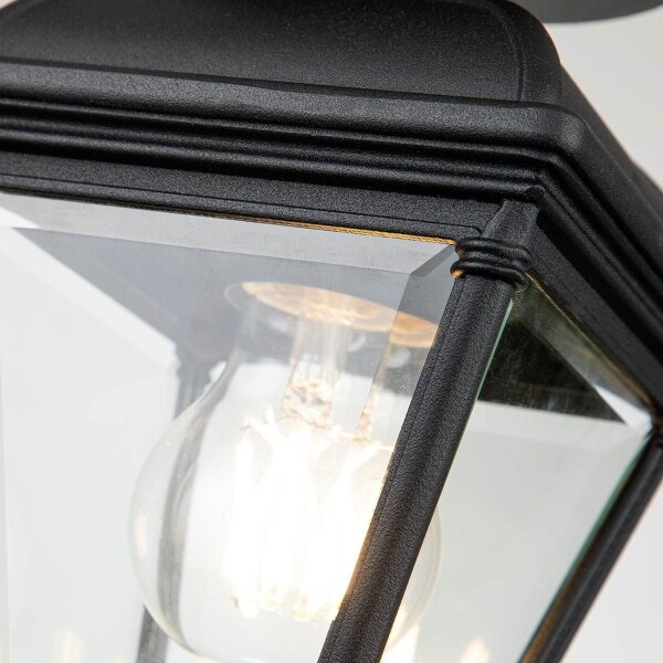 Elstead BAYVIEW-PORCH-BK - Plafoniera da esterno BAYVIEW 1xE27/60W/230V IP44