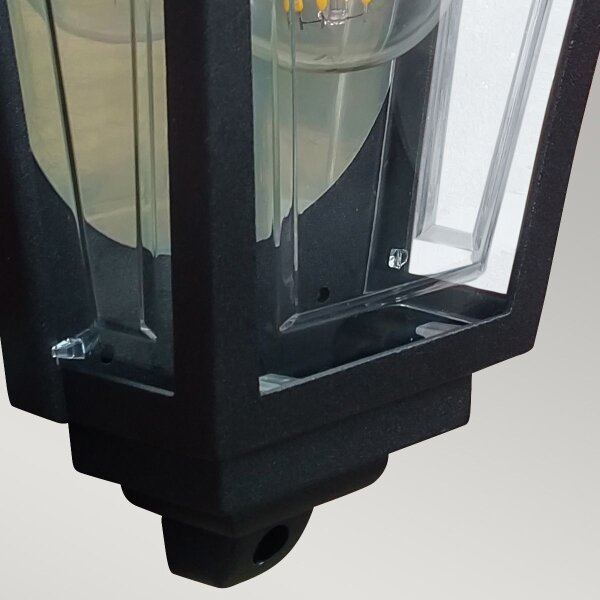 Elstead DECO-LANE7-BLACK -Applique da esterno DECO LANE 1xE27/60W/230V IP44
