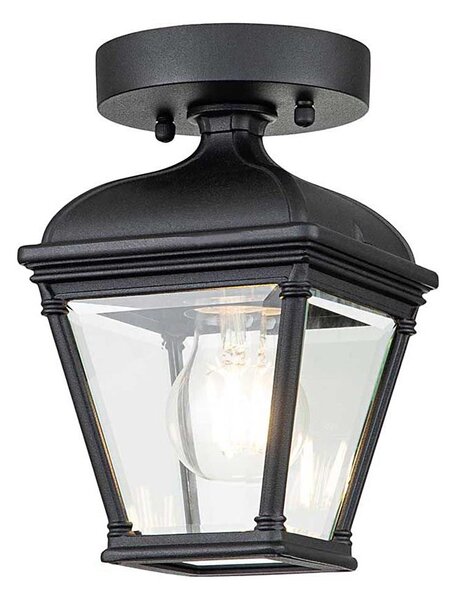 TEMO PLAFONIERA APPLIQUE DA ESTERNO OVALE FUSIONE DI ALLUMINIO NERA E Vetro Satinato L213cm Ip44 60770446 - Foto 4