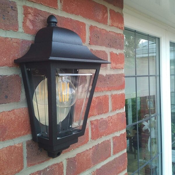Elstead DECO-LANE7-BLACK -Applique da esterno DECO LANE 1xE27/60W/230V IP44