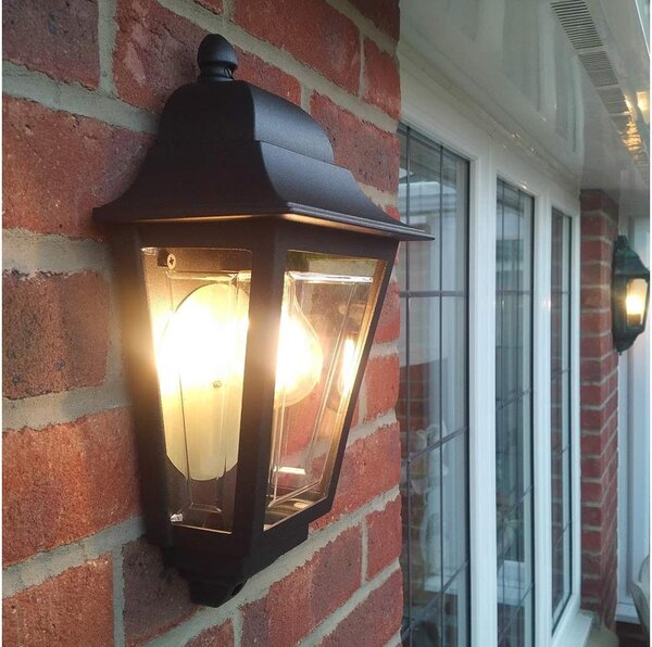 Elstead DECO-LANE7-BLACK -Applique da esterno DECO LANE 1xE27/60W/230V IP44
