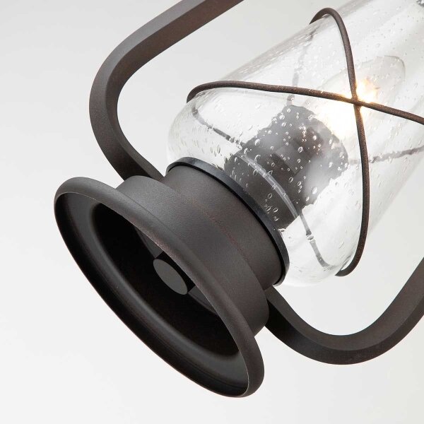 Elstead MINERS-CHN - Lampada da esterno a sospensione MINERS 1xE27/60W/230V IP44 bronzo
