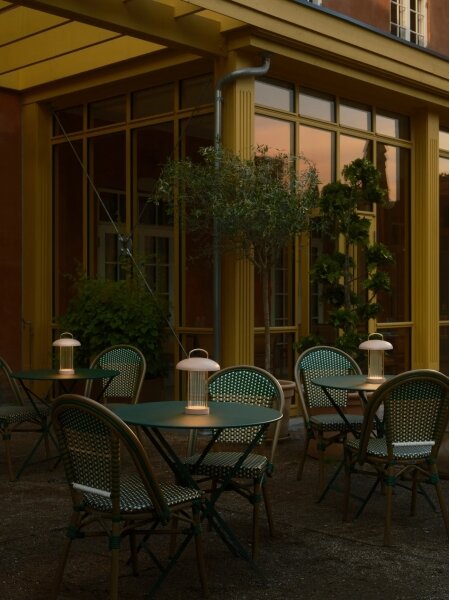 Nordlux - LED dimmerabile. Lampada da tavolo ricaricabile a sfioramento MIRANO LED/3W/3,7V rosa