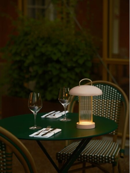 Nordlux - LED dimmerabile. Lampada da tavolo ricaricabile a sfioramento MIRANO LED/3W/3,7V rosa