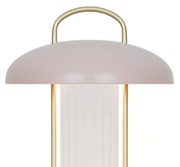Nordlux - LED dimmerabile. Lampada da tavolo ricaricabile a sfioramento MIRANO LED/3W/3,7V rosa