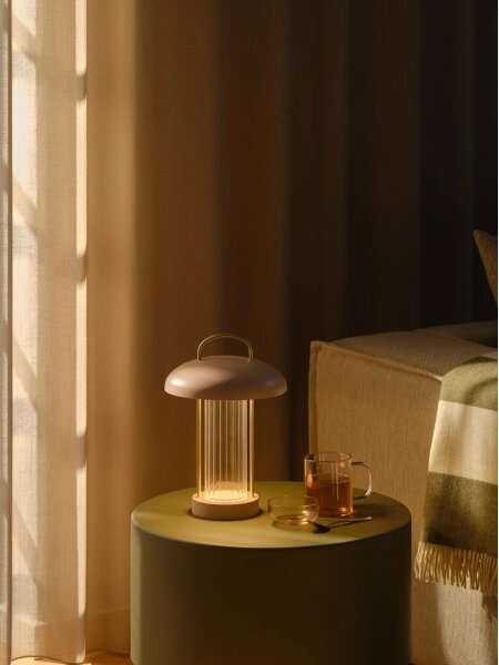 Nordlux - LED dimmerabile. Lampada da tavolo ricaricabile a sfioramento MIRANO LED/3W/3,7V rosa