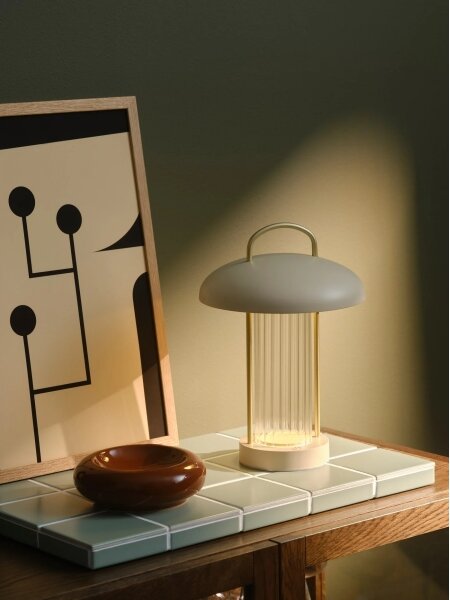 Nordlux - LED dimmerabile. Lampada da tavolo ricaricabile con controllo touch MIRANO LED/3W/3,7V beige