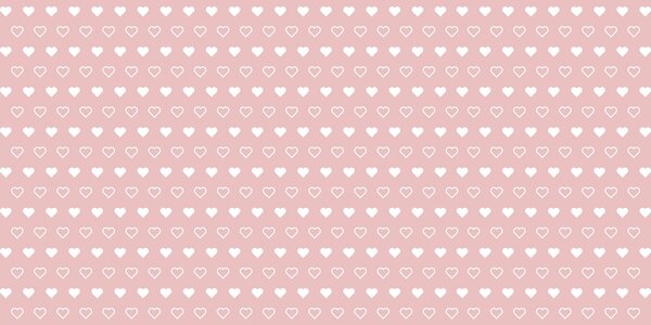 Carta da parati Motivo di cuori bianchi su sfondo rosa, Carta da parati popolare, Carta da parati popolare, w02548 - Tapeko.it